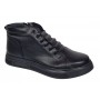 Ghete casual barbati model iarna din piele naturala cu fermoar  GS2021GN